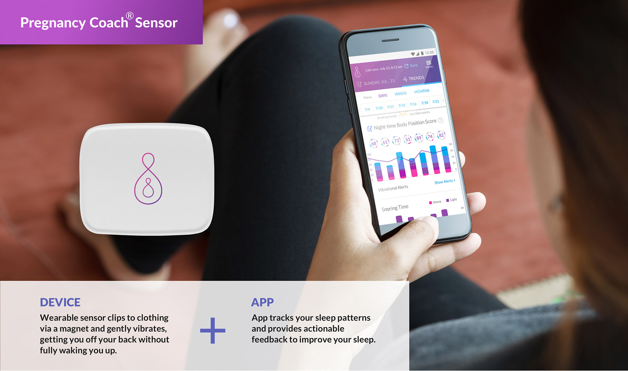 Woman Holding Device